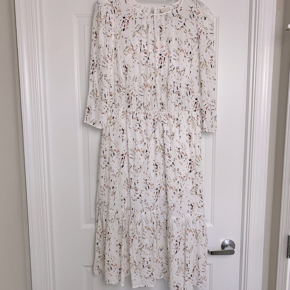 Peasant Style White Dress